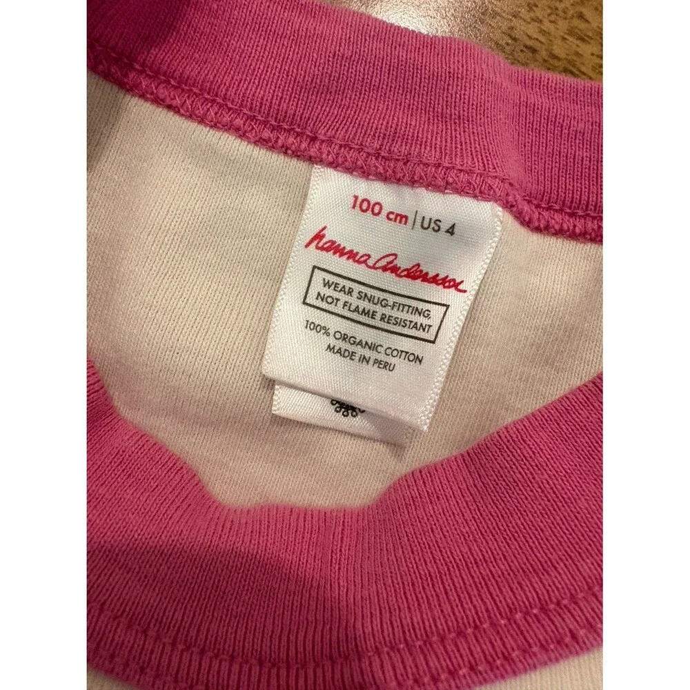 Hanna Andersson Long Pajamas, Rainbow Unicorn print, Size 4T
